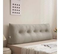 Triangular Wedge Lumbar Pillow for Bed & Sofa, Large Soft Reading & Gaming Bolster with Removable Cover, 120x40x12cm - Ultimate Comfort & Support