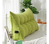 Triangular Wedge Pillow Backrest Cushion for Beds Lumbar Support for Reading Headboard Bolster Pillow 60x50x20cm/24x20x8in Comfort & Ergonomic Design