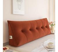Triangular Wedge Pillow for Bed Reading & Back SupportPlush Headboard Cushion with Pocket Perfect for Bay Windows & 120x50x20CM Comfort & Relaxation