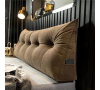 Triangular Wedge Pillow for Bed - Reading Backrest Cushion with Washable Cover - Ideal for Sitting Up or Sleeping - Fits Twin Headboards and Eliminates Gap