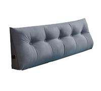 Triangular Wedge Pillow for Sofa & Dorm, Removable Washable Reading Cushion, Aesthetic Headboard Pillow in Dark Gray, 31.5x7.87x19.6in