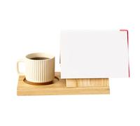 Triangular Wooden Book Holder - Rustic Triangular Bookshelf and Bookmark Stand | Natural Solid Wood Design | Multipurpose for Books, Recipes, Kitchen, Tablet, Magazines in the Room