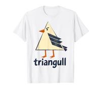 Triangull Triangle Seagull Bird Pun Expressive Sketch Value Graphic T-Shirt