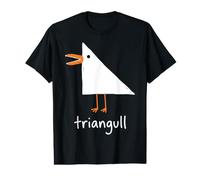 Triangull Triangle Seagull Bird Pun Funny Beach Doodle Value Graphic T-Shirt