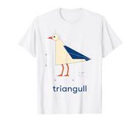 Triangull Triangle Seagull Bird Pun Geometry Drafting Value Graphic T-Shirt
