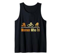 Triathlete WOMEN WHO TRI Triathletic Funny Triathlon Tank Top