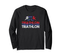 Triathletes TRI Swim Bike Run Endurance Triathlon Inspired Long Sleeve T-Shirt