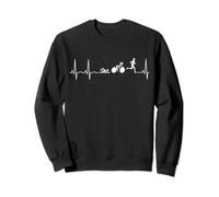 Triathlon Gifts for Men & Women - Triathlete Swim Bike & Run Sweatshirt
