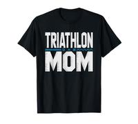 Triathlon Mom Finish Line Proud Race Day Graphic T-Shirt