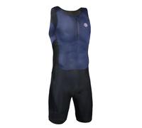 Triathlon Suit Men Quick-Dry，Wetsuit for Swimming Running Cycling, Breathable Ironman Tri Suit, Lightweight & Comfortable, IRONMAN & Endurance Races (UK, Alpha, L, Regular, Regular, dark blue)
