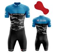 Triathlon Suit Men’s, Breathable, Quick Dry Triathlon Suit, Cycling Training Road Bike Cycling Clothing, Short Sleeves TriSuit Swimming, Running, Pro Trisuit und Triathlon (TYP-6,5XL)