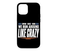 Triathlon Support Crew Swim Bike Run Race Day Support Case for iPhone 12/12 Pro