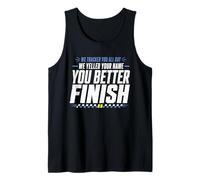 Triathlon Support Crew Swim Bike Run Race Day Support Tank Top