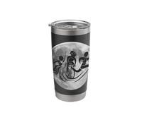 Triathlon Triathlete Triathletes Swim Run Bike Moon Stainless Steel Insulated Tumbler