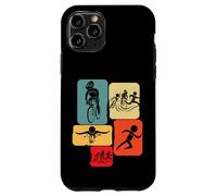 Triathlon triathlete Triathletes Swim Run Bike Retro Case for iPhone 11 Pro