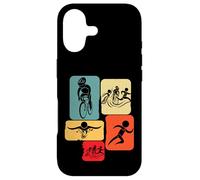 Triathlon triathlete Triathletes Swim Run Bike Retro Case for iPhone 17