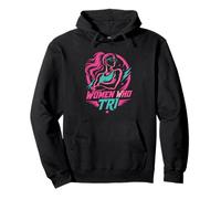 Triathlon WOMEN WHO TRI Triathletics Funny Triathlete Pullover Hoodie