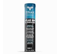 TRIAX Atlas 600 - Full Synthetic Calcium Sulfonate Grease NLGI-2 GC-LB - Waterproof - High Temp 232°C - Extreme Duty EP Grease for Wheel Bearings Trailer Hubs Marine & Industrial Use - 400 g Cartridge