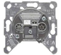 Triax FS 01 Triax FS 01 Antenna socket FM TV Flush mount Terminated