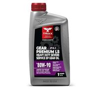 TRIAX Gear Premium LS 80W-90 API GL-5 Ultra High Performance Gear Oil - For Manual Transmissions - Differentials - Axle Drives - Hypoid Gears - Limited Slip Compatible (1 Quart/0.946 l)