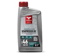 TRIAX Kompressor MV ISO 46 - Full Synthetic Air Compressor Oil - Rotary - Vane - Screw - Reciprocal - Silent Air Compressors - High Temp - 20,000 Hour Life 1 quart/0.946 L