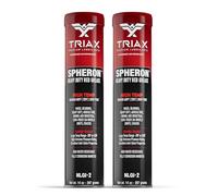 TRIAX Spheron HT Red Lithium Grease Cartridge - Super Heavy Duty Extreme Pressure Ultra Tacky Waterproof - High Temp > 204°C - For Bearings Joints 5th Wheel Suspension and Chassis