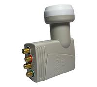 Triax TQT 400 Gold Universal Quattro LNB for 4K UHD Ready LTE/4G/5G Protected Sat Multi Switch, Full HD 0.3dB Satellites, HDTV, Weather Protection Cap, Resistant