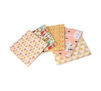 Tribal Animals Themed Pack Of 5 Cotton Fat Quarters - Sewing Online Fa212