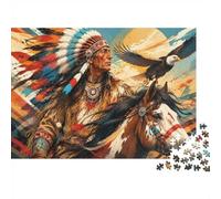 Tribal Art 1000 Pieces Mini Jigsaw Puzzle for Adults | 38x26cm Cardboard Home Decor Durable Structure Birthday Gift Mind Relaxation