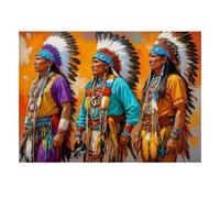 Tribal Art 1000 Pieces Mini Jigsaw Puzzle for Adults | 70x50cm Cardboard, Living Room Decor, Durable Structure, Birthday Gift, Mind Relaxation