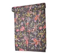 Tribal Asian Textiles Ethnic Bird Print Kantha Quilt Queen Indian Cotton Bedspread Boho Throw Blanket