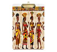 Tribal Beautiful African Woman Speech Pathology clipboard Acrylic Cute for Teacher Must Haves for Classroom Elementary Size 9 x 12