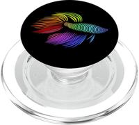 Tribal Betta fish PopSockets PopGrip for MagSafe