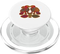 Tribal Birds Colorful Guna Mola Art Design traditional PopSockets PopGrip for MagSafe