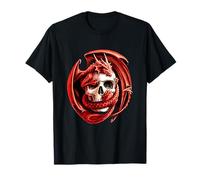 Tribal Celtic Dragon & Skull Nordic Mythical Dragon Lover T-Shirt