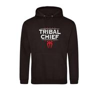 Tribal Chief Inspired Black Medium Hoodie for Men and Women - Unisex Pullover Sweatshirt with Warrior Design - Cozy Cotton Blend - Streetwear Hoodie with Bold Graphic Print - Casual Long Sleeve