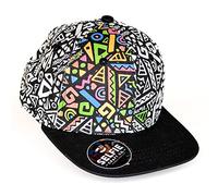 Tribal Colour in Hat Kids 3 to 12 Years - Colour Your Own Snapback Hat Girls Boys & Fabric Pens - Fun Party Activity, Craft Gifts