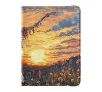 Tribal Dancing Human Skeleton Oilpainting Leather Passport and Vaccine Card Wallet Combo for travel Vaccine Card Holder Cover Combo Cute Passport Book for men Waterproof