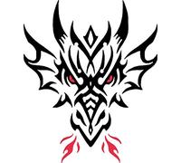 Tribal Dragon Car Camper Van Truck Window Stickers #15