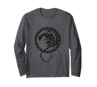 Tribal Dragon Celtic Knot Viking Nordic Warrior Mythology Long Sleeve T-Shirt