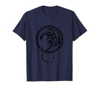 Tribal Dragon Celtic Knot Viking Nordic Warrior Mythology T-Shirt