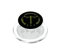 Tribal Dragonfly Attributes Totem Darning Green PopSockets PopGrip for MagSafe