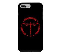 Tribal Dragonfly Attributes Totem Nomaden Red Case for iPhone 7 Plus/8 Plus