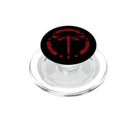 Tribal Dragonfly Attributes Totem Nomaden Red PopSockets PopGrip for MagSafe