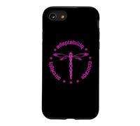 Tribal Dragonfly Attributes Totem Rosatish Pink Case for iPhone SE (2020) / 7/8