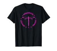 Tribal Dragonfly Attributes Totem Rosatish Pink T-Shirt