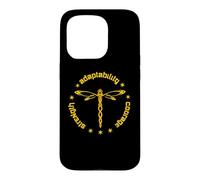 Tribal Dragonfly Attributes Totem Spiketail Yellow Case for iPhone 15 Pro