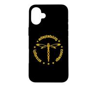 Tribal Dragonfly Attributes Totem Spiketail Yellow Case for iPhone 16 Plus