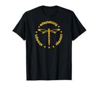 Tribal Dragonfly Attributes Totem Spiketail Yellow T-Shirt