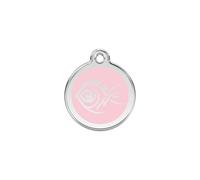 RedDingo Cat Brand Pink Tribal Fish With Individual Engraving 20Mm S